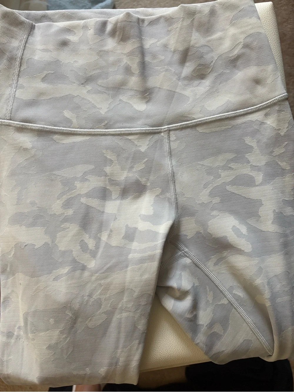 lululemon Light Gray Camouflage Leggings